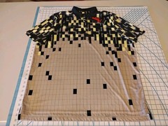 MENS 2XLARGE JAMIE SADOCK BEIGE/BLACK/YELLOW POLO SHIRT – NWT