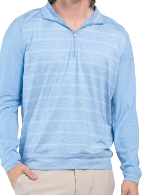 johnnie-O Men's Golf Bert Performance 1/4 Zip Pullover Maliblu Size M NWT $128