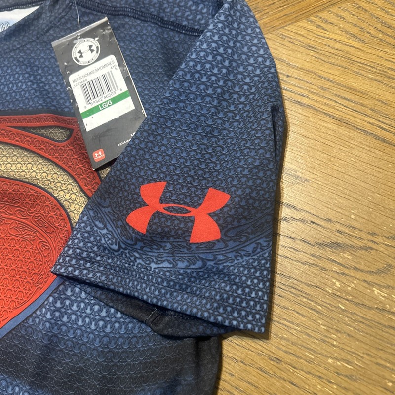 Under Armour Compression Shirt Mens Large Superman Henry Cavill Alter Ego Gym L gallery