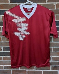 Vintage Union Jacks Football Jersey Red White England English Size L