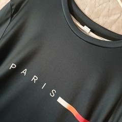 Paris Men’s 3XL Active Long Sleeve Shirt Black Drop Tail Cycling Gym Performance