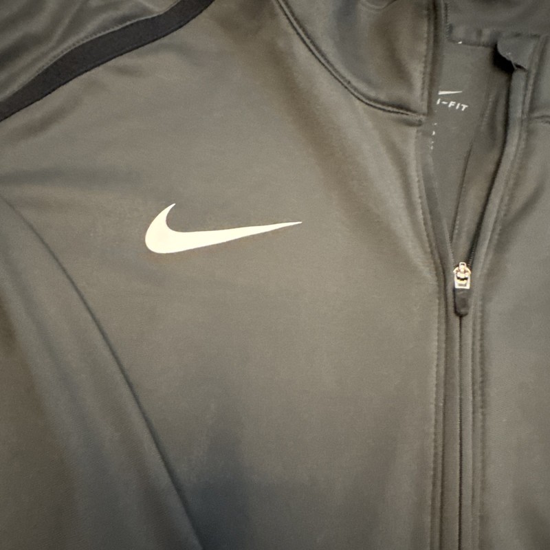 Brooklyn Nets quarter zip dark gray Nike dry fit Size XXL New York NBA gallery