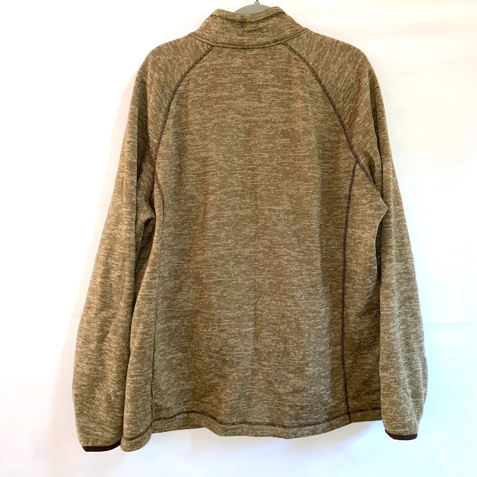 Men's Swiss Tech Raglan Long Sleeve Full Zip Tan sz. XL gallery