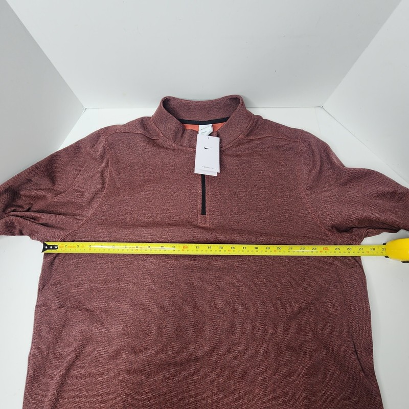 Nike Therma-Fit Victory 1/4 Zio Golf Pullover Magic Ember/Black Men's 2XL NWT gallery