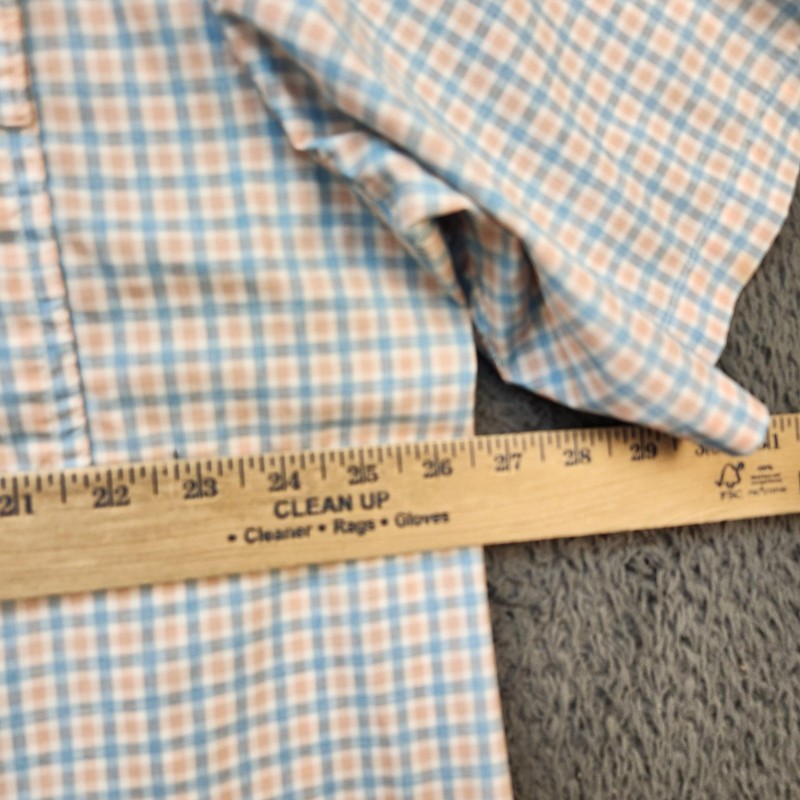 Magellan Outdoors Shirt Mens 2XL Blue Orange Plaid Fishing Vented Short Sleeve gallery