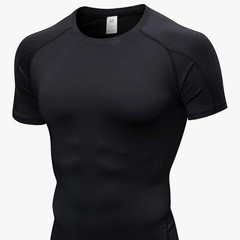 Men’s Bodybuilding Sports Tight T-shirt Summer Compression