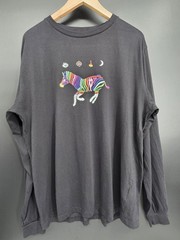 Magenta Skateboards Zebra Long Sleeve T Shirt XL Black Graphic Skate Streetwear