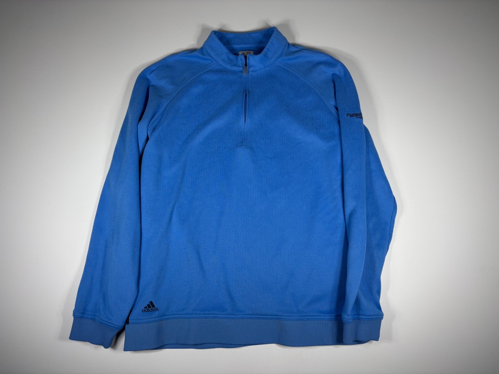 Adidas 1/4 Zip Sweater Men Size Unknown Blue Golf Athletic Performance Layer gallery