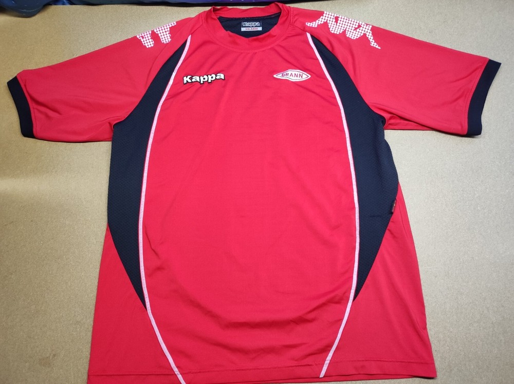 KAPPA S.K Brann Red Football Jersey Mens Size XXL 2XL Red Vintage GARA T-Shirt