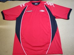 KAPPA S.K Brann Red Football Jersey Mens Size XXL 2XL Red Vintage GARA T-Shirt