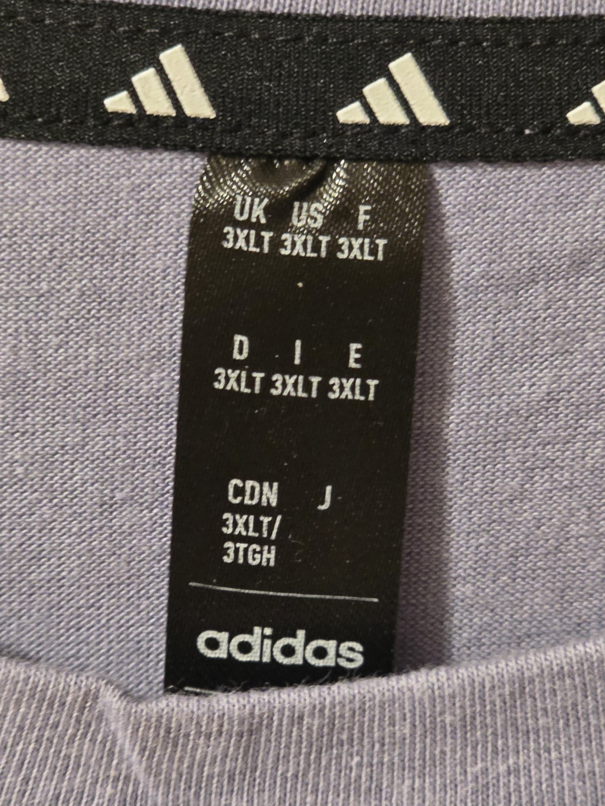 Adidas Men's 3XLT Training Essentials T-Shirt Violet Lavender 3XL TALL NEW NWT gallery