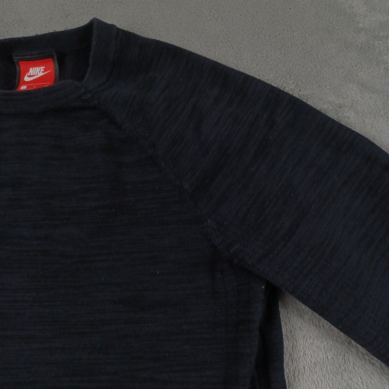 Nike Shirt Mens Small Black Crew Neck Long Sleeve Activewear Tech Knit gallery