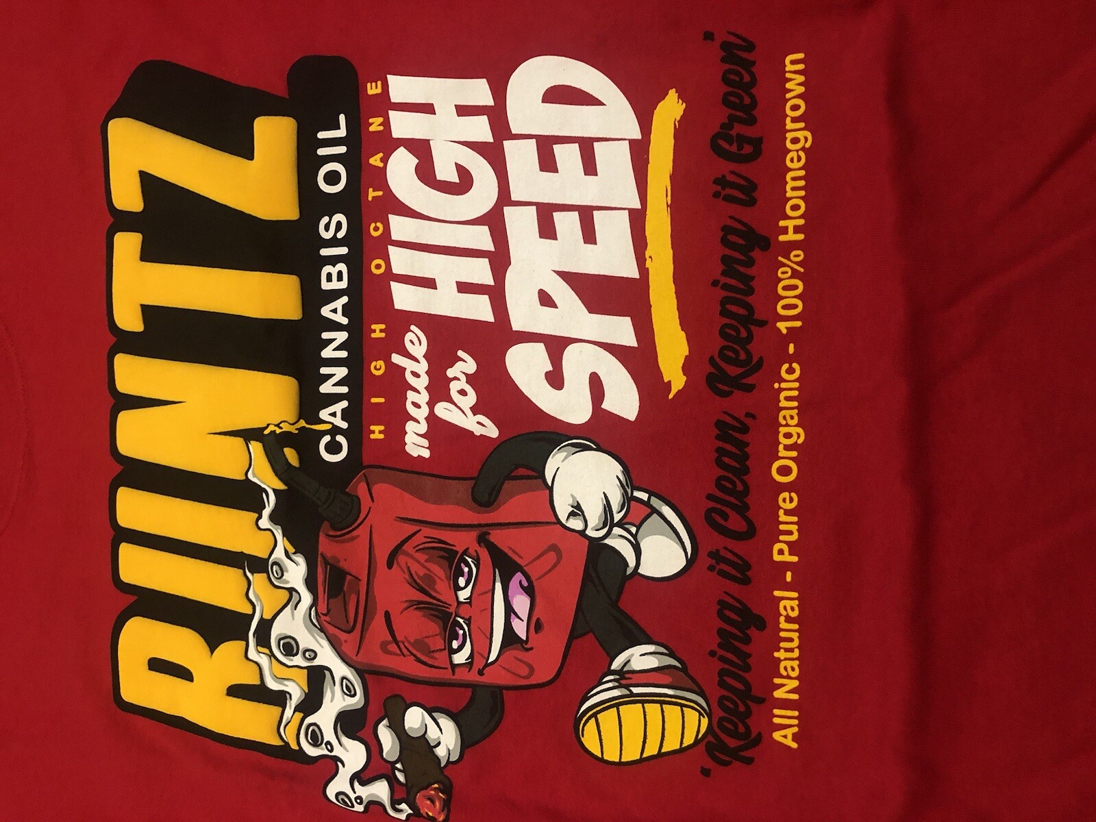 Runtz High Speed T Shirt Size Large Smoke Dank Cannabis Oil High Octane LE V1 gallery
