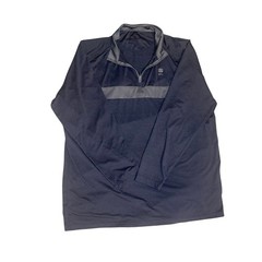 Black Clover Quarter Zip Pullover Live Lucky Blue Golf Top 24″ Chest