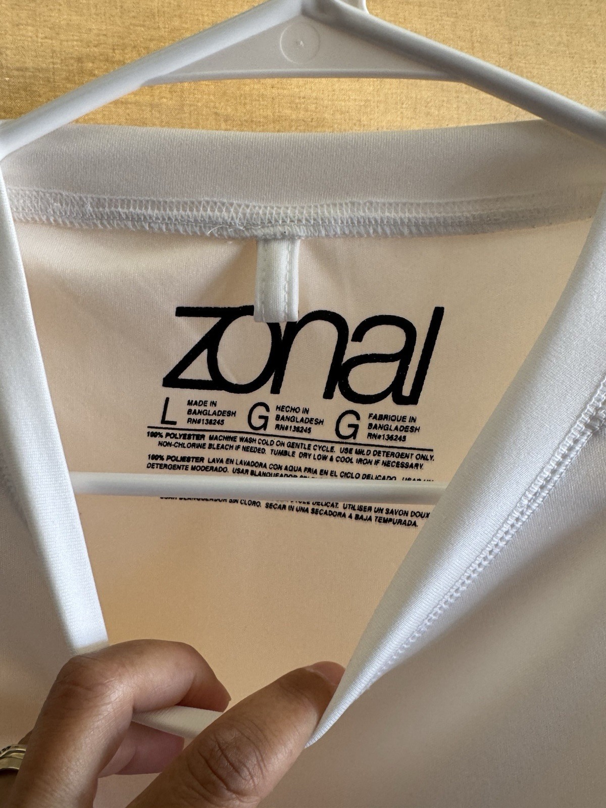 Zonal UV Protection Long Sleeve Sun Shirt Size L gallery
