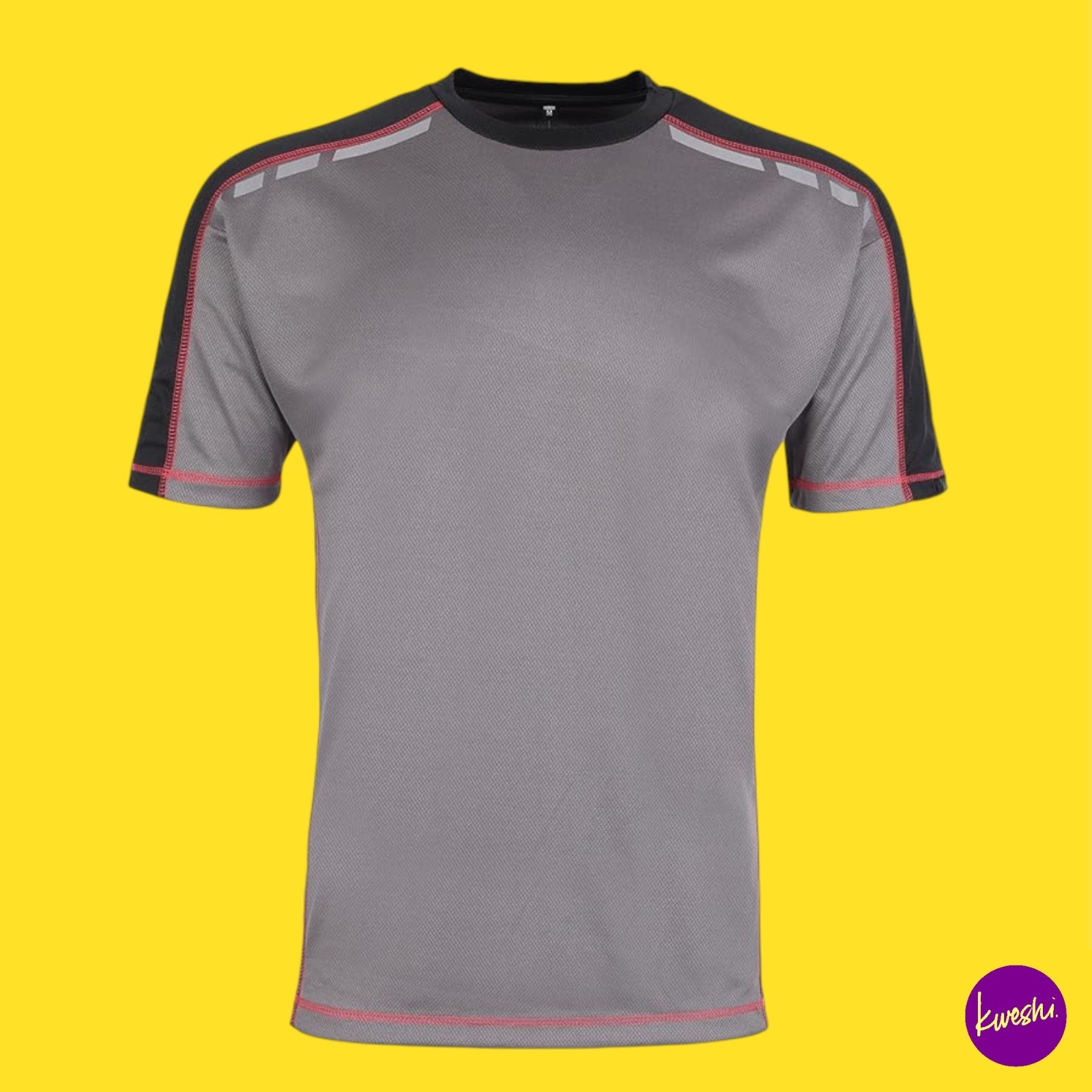 TUFFSTUFF Men's Elite T-Shirt, Crew Neck Workwear, Grey, UK XL | EU 56 | US XL gallery