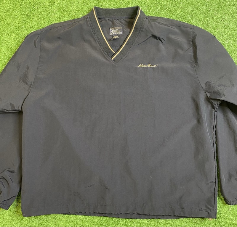 Eddie Bauer Windbreaker Jacket Mens XL Pullover Pockets Golf Outdoor Outfitter gallery