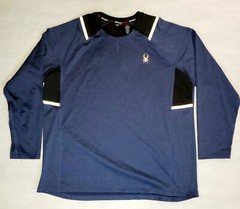 Spyder Original Activewear- Navy Blue Men’s Size X-Large Long Sleeve Shirt