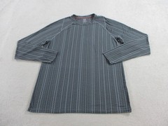 SAXX Viewfinder Shirt Mens Large Gray Black Have A Nice Day Pattern Wool Blend
