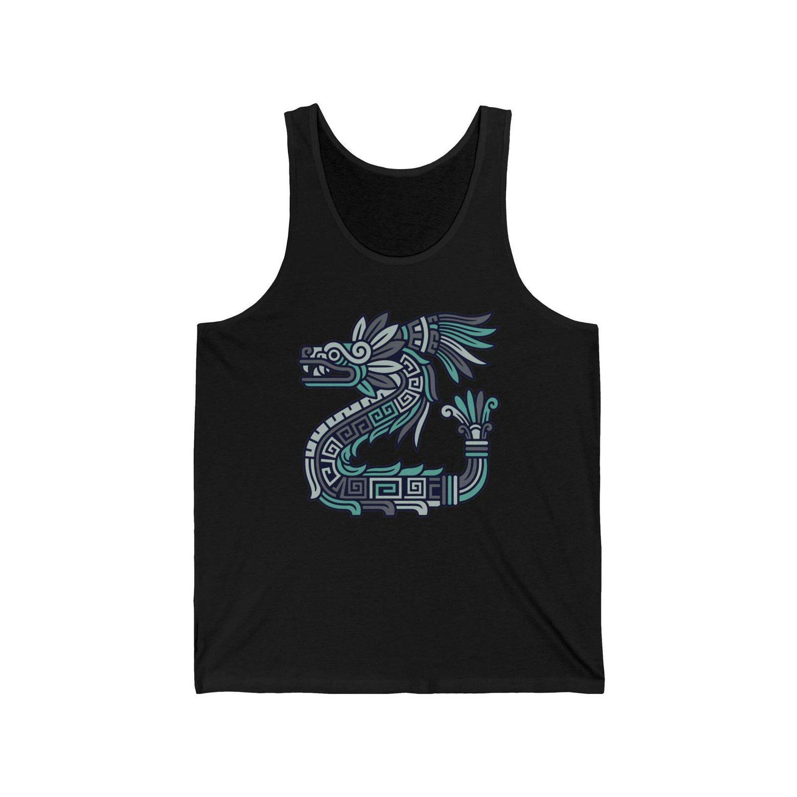 Feathered Serpent Quetzalcoatl Tank Top | Aztec Mayan Mythology Graphic Shirt gallery
