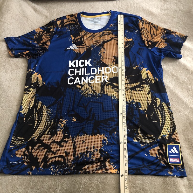 ADIDAS x Marvel Kick Childhood Cancer MLS Soccer Jersey Men’s 2XL NWT gallery