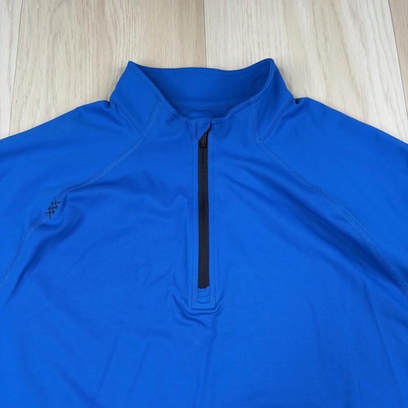 Rhone Session 1/4 Zip Pullover Mens Large Blue Performance UPF 50+ Long Sleeve gallery