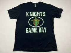 Knights Shirt Size Large L Black Green Tee Short Sleeve Adult Top Casual Mens