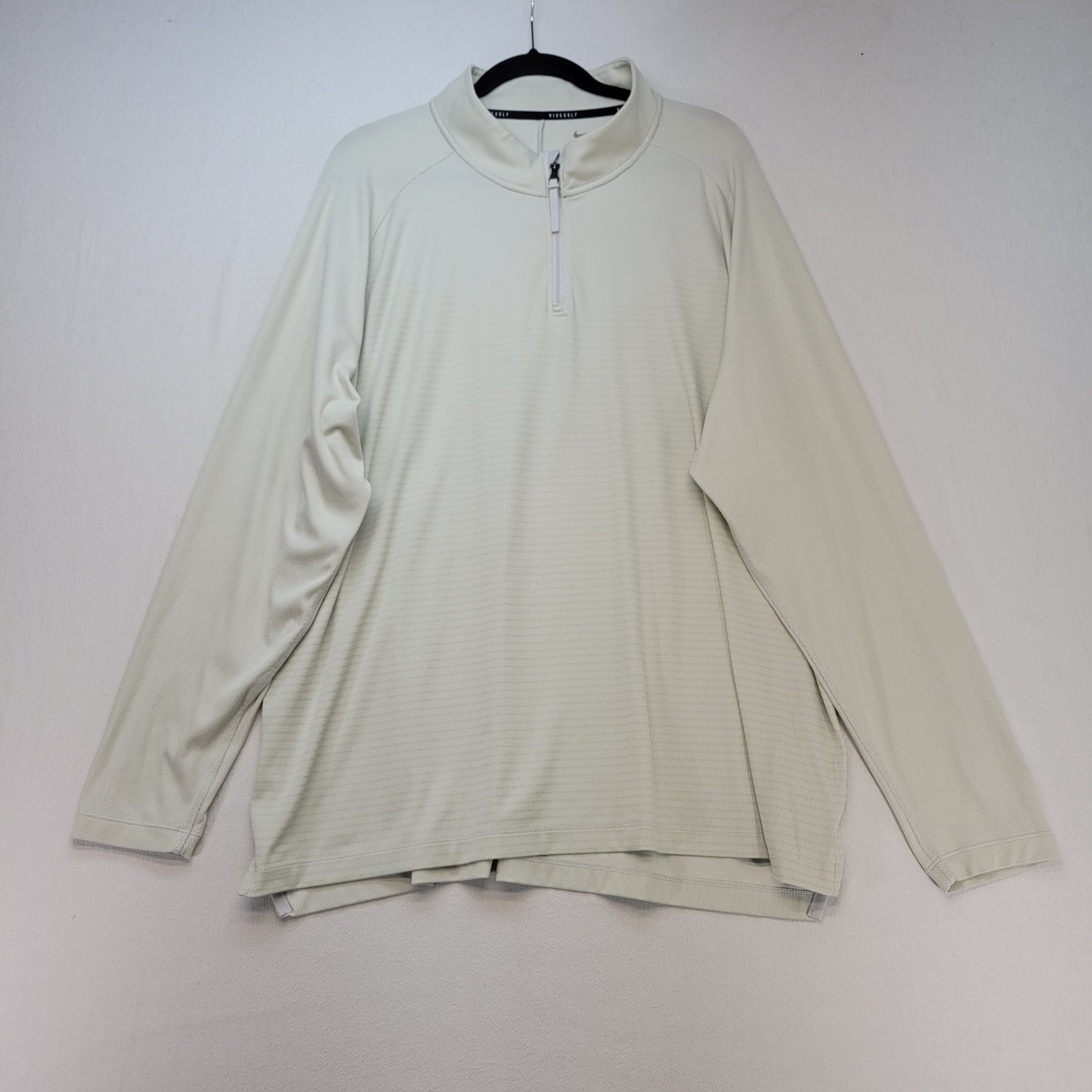 Nike Golf Dri-FIT ADV Vapor 1/4 Zip Pullover Mens 2XL Cream Shirt DH0982 gallery