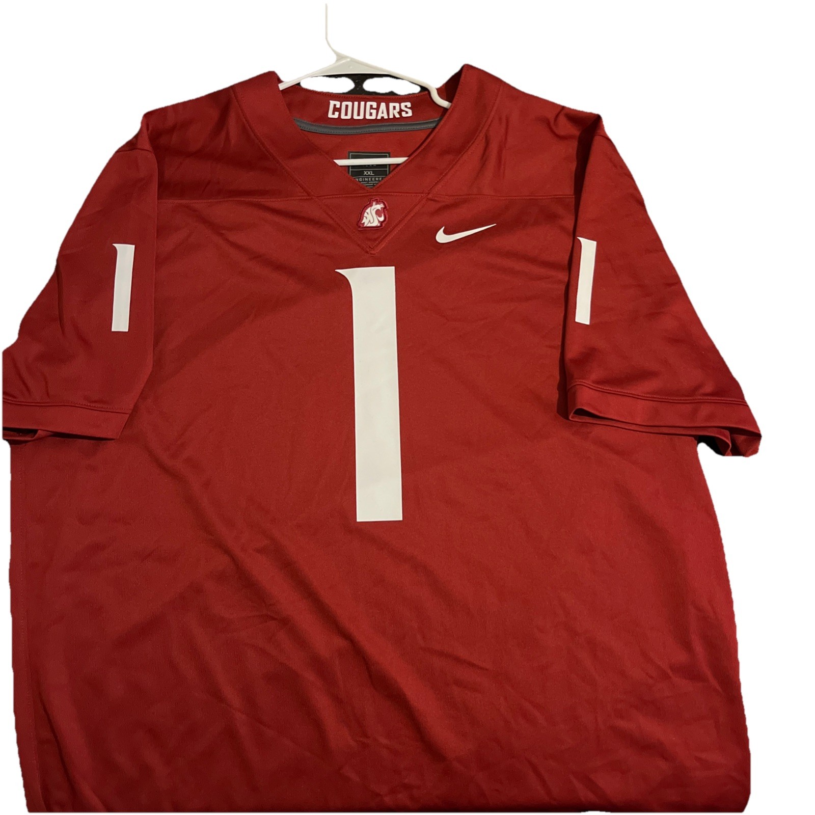 Washington State Cougars Jersey 2X Nike Red Replica Football Team Crimson NEW gallery