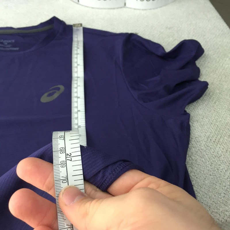 Asics T-Shirt Mens Size L Purple MotionDry Lightweight Running Gym 138077 gallery
