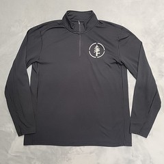 Arborwear Shirt Mens Large Black 1/4 Zip Mid Layer Outdoor Performance Sweater