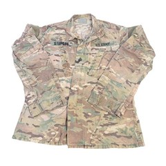 Used ARMY OCP ACU COAT Flame Resistant Combat Uniform Shirt Small Regular