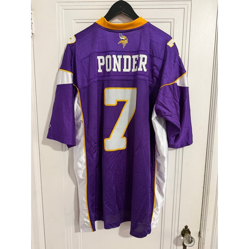 Throwback Christian Ponder Minnesota Vikings Jersey Size XXL gallery