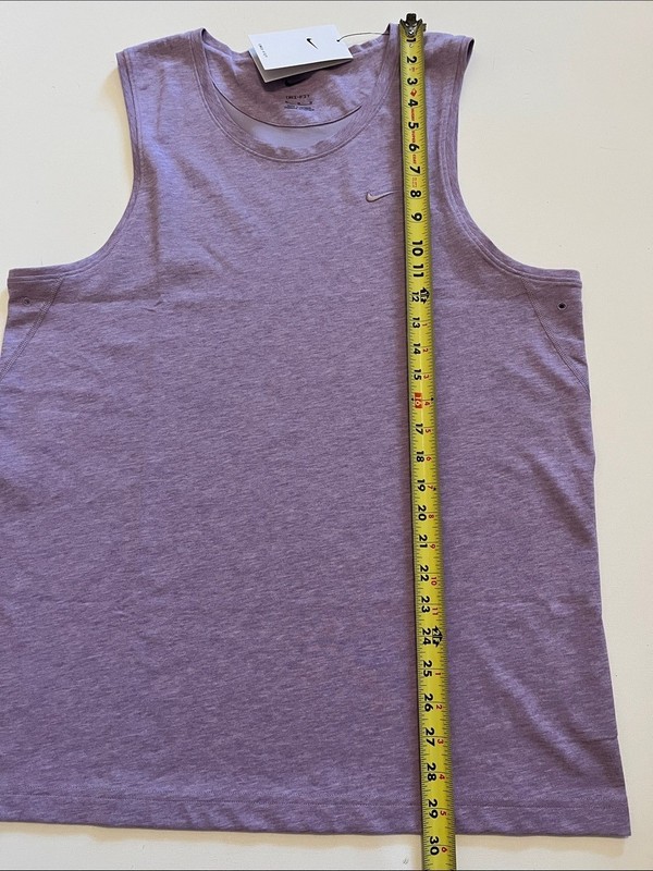 Nike Tank Top Men's M Versatile Gym shirt Dri-Fit Cotton Poly Soft purple $55 gallery