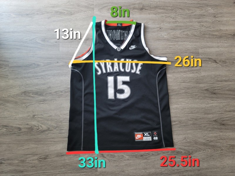 Carmelo Anthony Syracuse Jersey 2002 Black White 100% Polyester -XL gallery