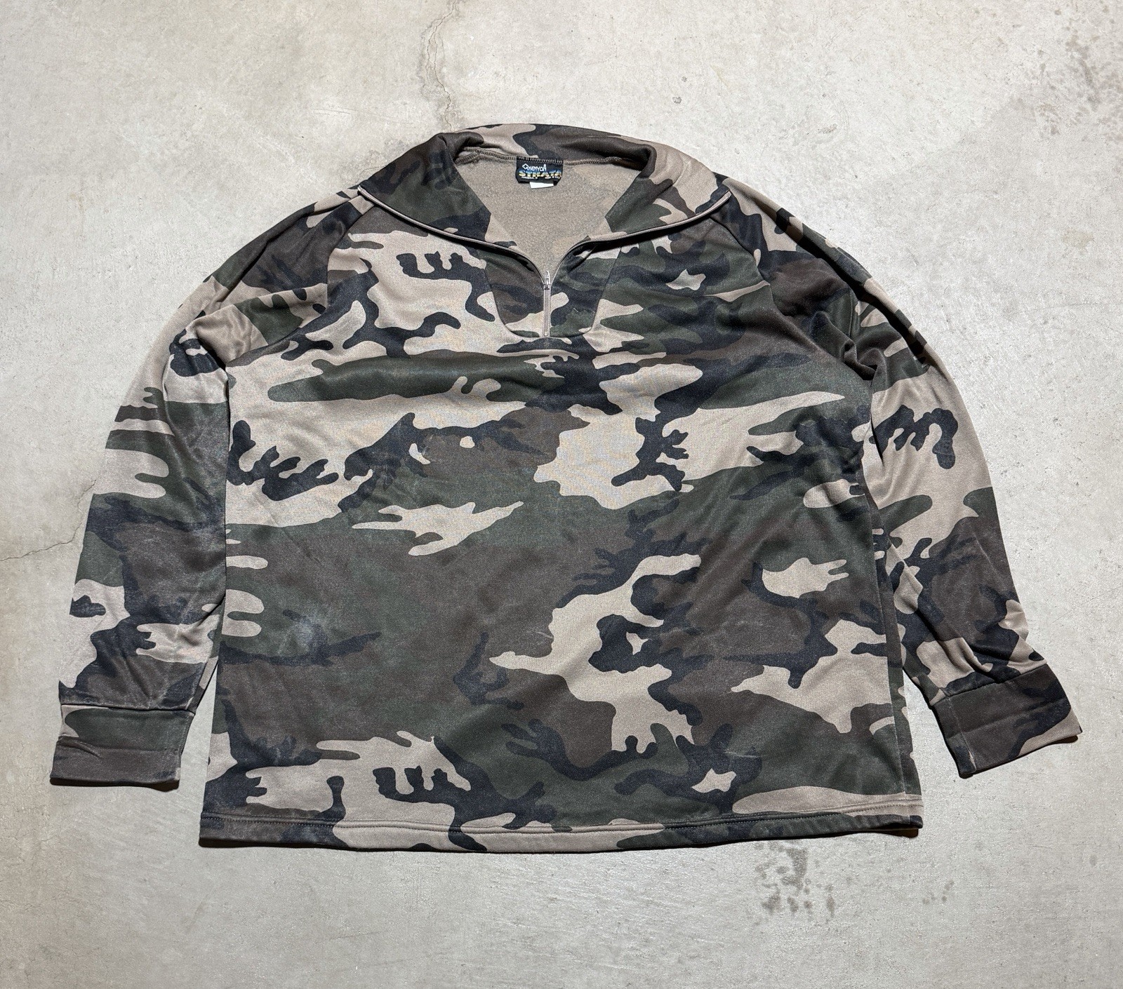 Vintage 90s Kenyon Strata Camo Base Layer 1/4 Zip Men’s Size 2XL Made In USA gallery