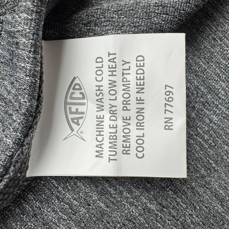 AFTCO AFTECH Air-O Mesh Performance Fishing T-Shirt Gray Mens Large L gallery