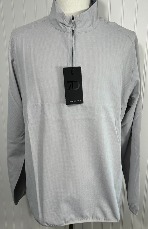 7 DIAMONDS Oxygenate 1/4 Zip Pullover VAPOR Anti-Odor Quick Dry Stretch - LARGE gallery