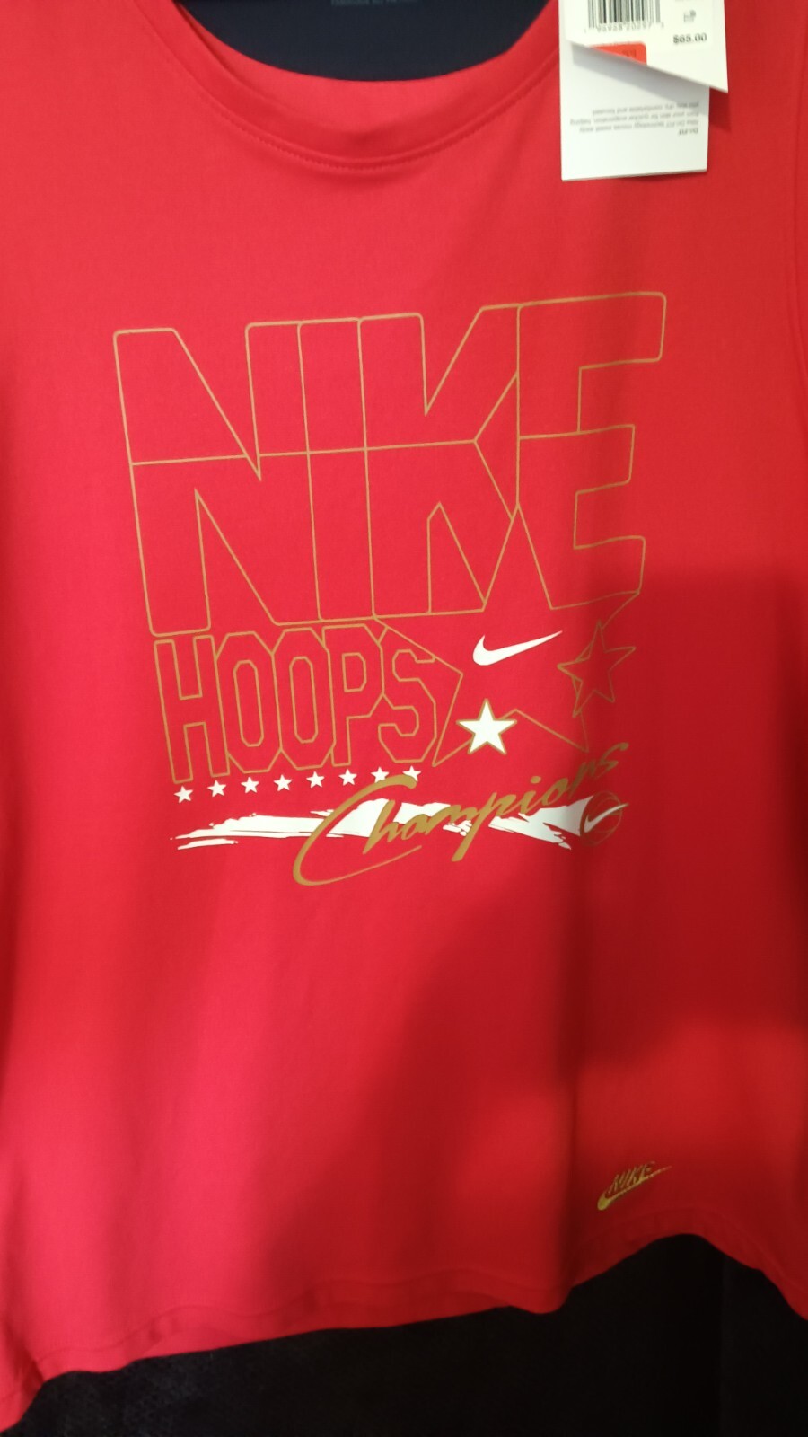 Nike Mens Tank Hoops Champions Versatile Red Dri-Fit Primary Size L gallery