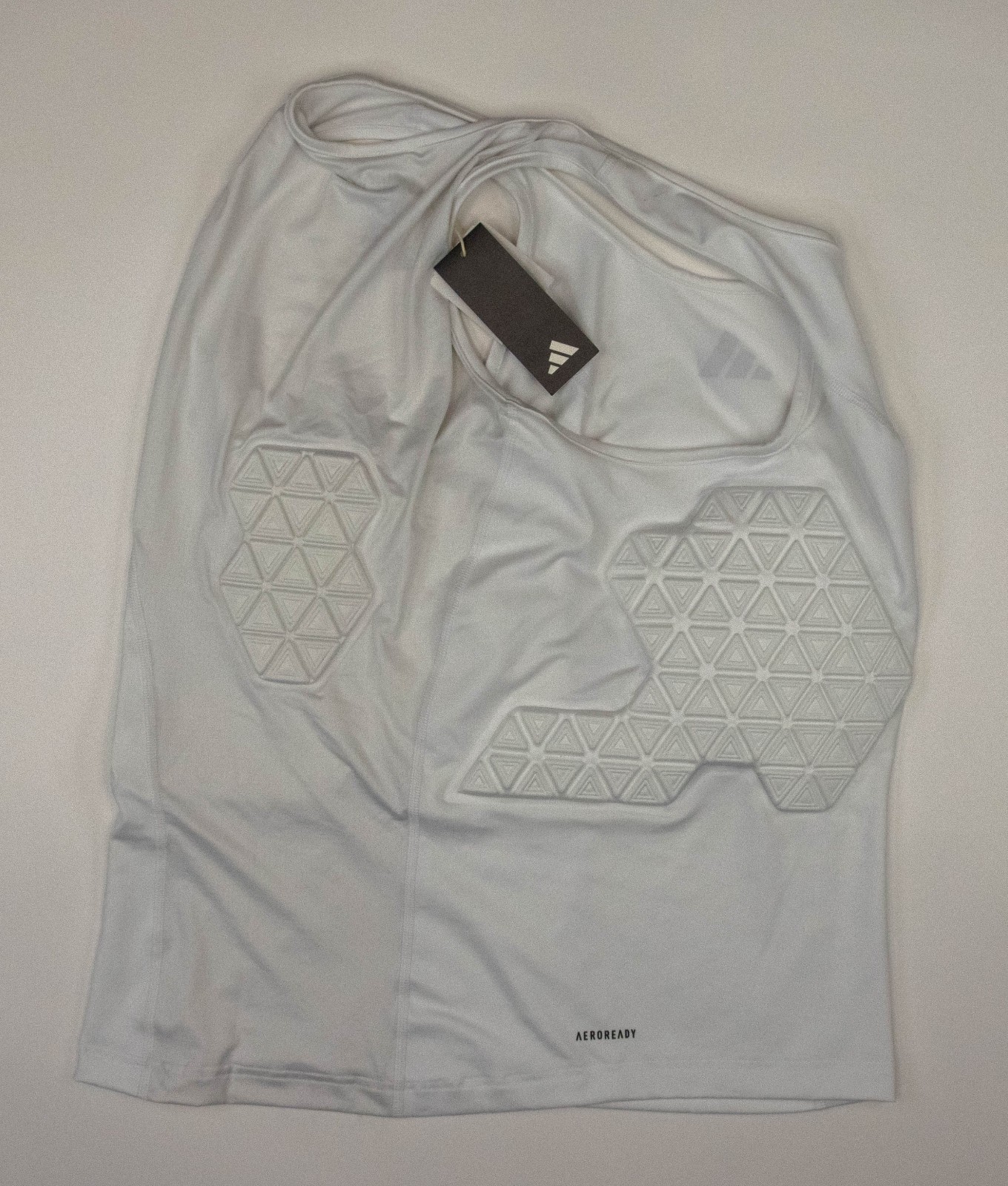 Adidas Padded Compression White Tank Top Men's Size 2XL gallery
