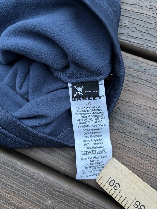 Oakley Software Baselayer Quarter Zip Blue Long Sleeve Pullover Mens L gallery