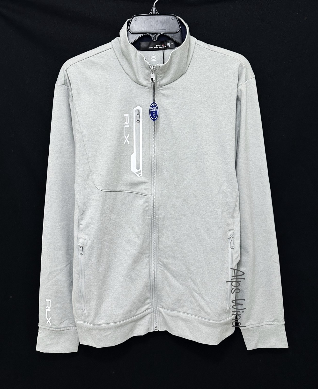 RLX Ralph Lauren Performance Zip Front Jersey Jacket Grey HTR Men’s SZ.M NWT$188 gallery