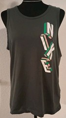 Nike Dri-FIT The Nike Tee Men’s Tank Top Gray L Graphic Logo Crew Neck