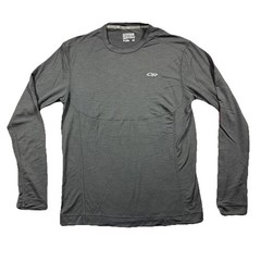 Outdoor Research Shirt Mens Medium Long Sleeve Base Layer Charcoal Gray