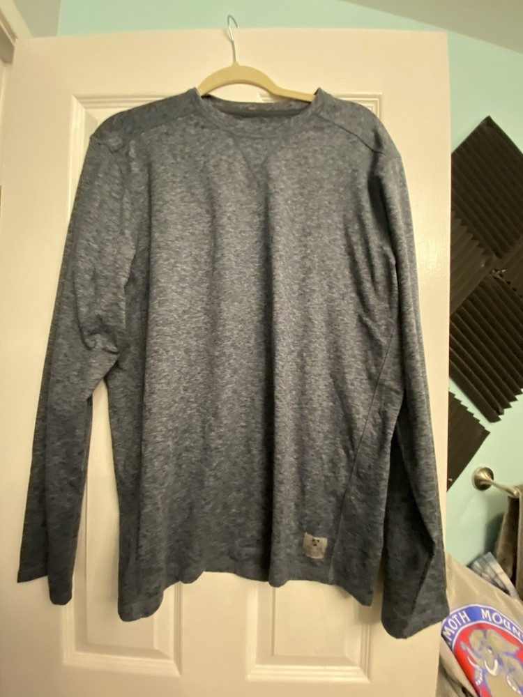 Rugged Elements Men's Durable Utility Gray Pullover Long Sleeve T-Shirt L