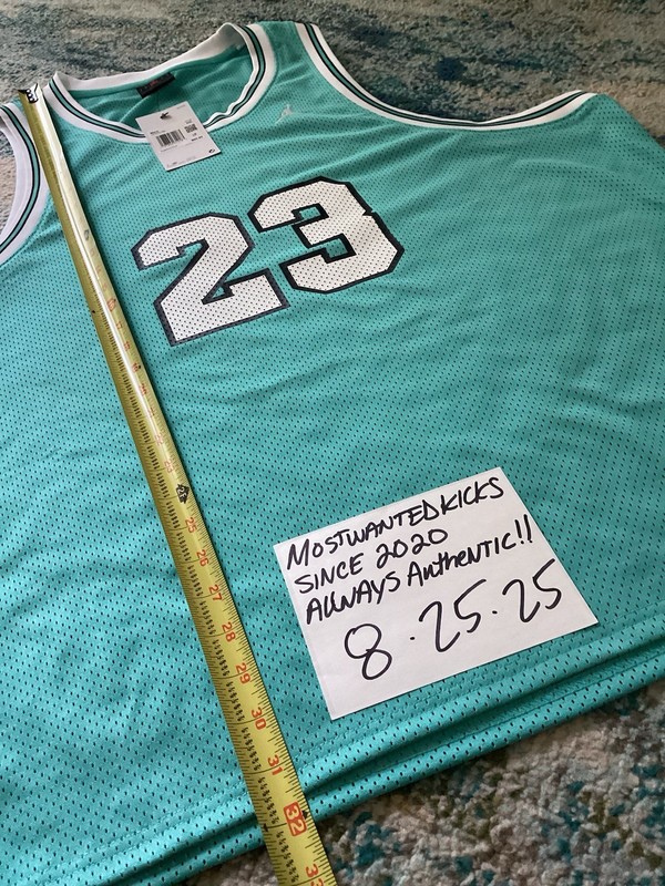 NWT Nike Air Jordan Essentials Summer Jersey Teal White & Black Men’s Sz XXL gallery