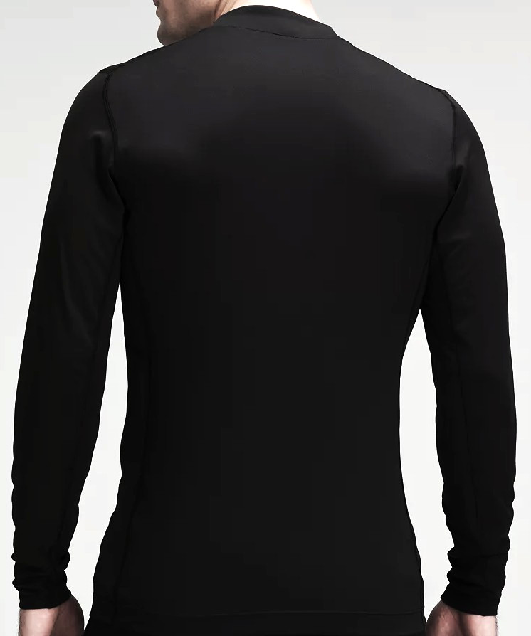 LULULEMON Mock Neck NULU Baselayer Long Sleeve Black Top LM3F13S Mens L **NEW** gallery