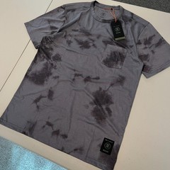 Roark Mathis Shirt Mens Small Tie Dye Short Sleeve Run Amok Athletic Gray