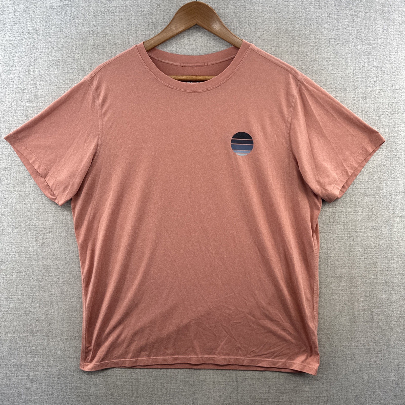 Marine Layer Sport Athletic Shirt Mens Large Pink Short Sleeve Microfiber Adult gallery
