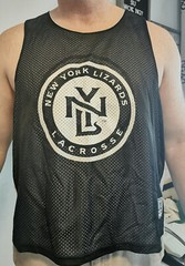 New York Lizards Professional Lacrosse Official Practice Pinneys Reversible NYL
